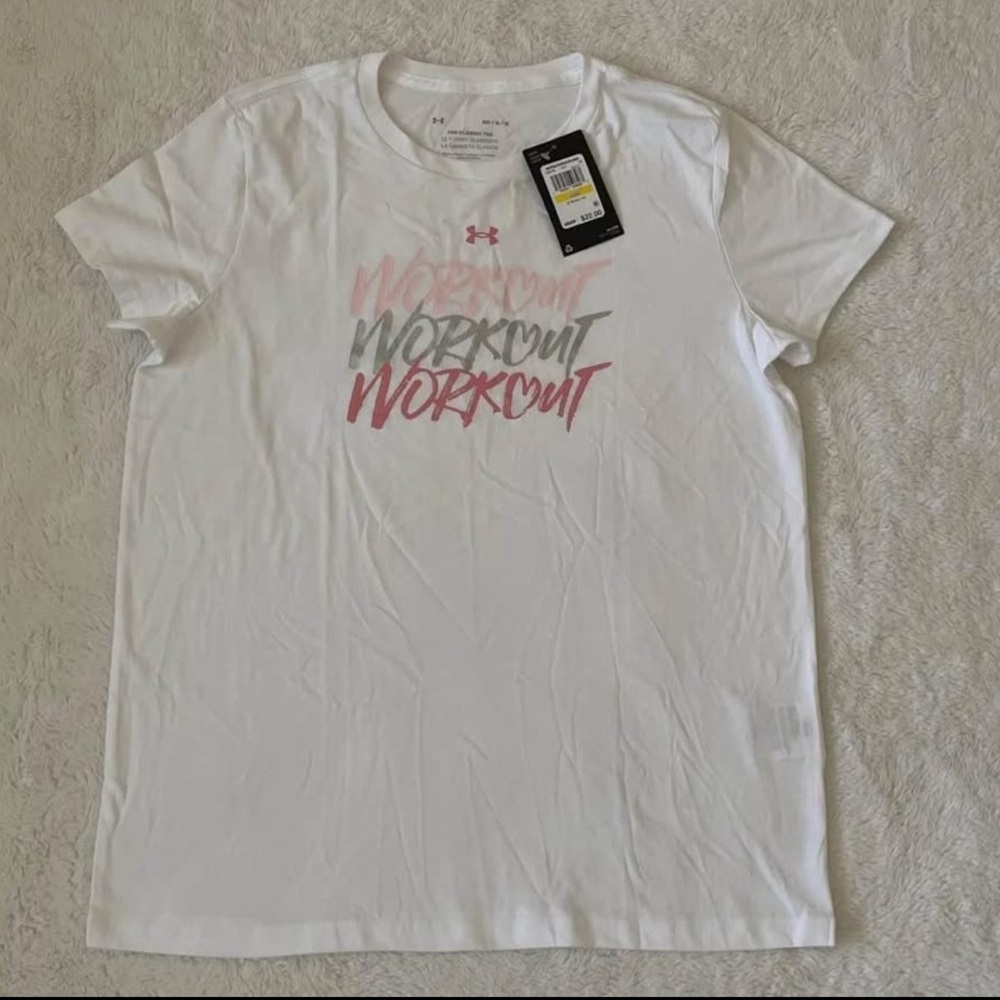 (NWT) The Under Armour Women's Classic White Tee, Medium - Picture 11 of 12